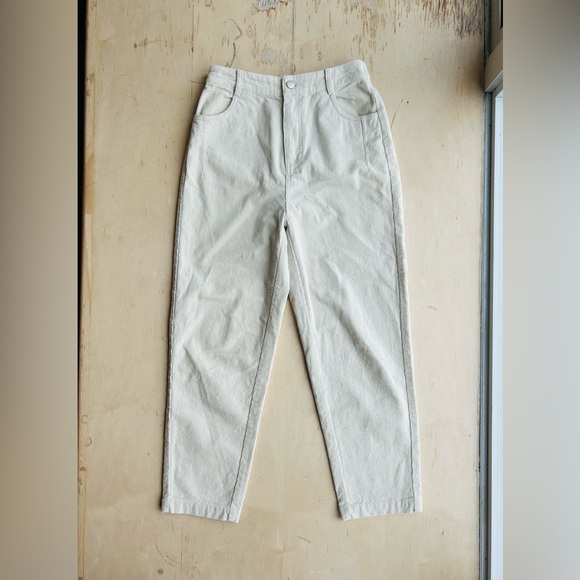 Cream Corduroy Pants - Picture 1 of 5